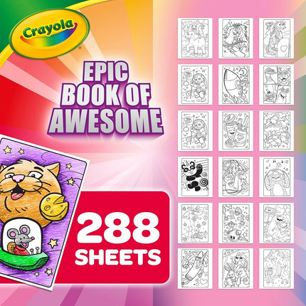 CRAYOLA Libro Épico de Impresionante, Juego de Libro para Colorear Todo en Uno, 288 Páginas para Colorear de Animales, Regalo para Niños, Edad 3, 4, 5, 6 [21 jun 2025] 1