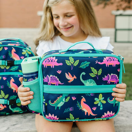 Wildkin ECO rPET Next Gen Lunch Box for Boys and Girls - Durable Exterior and Insulated Interior with Multiple Carrying Options, Keep Your Food Fresh for School & Travel Lunch Box - Darling Dinosaurs