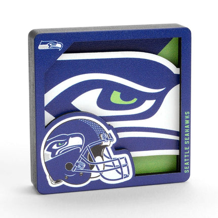 YouTheFan NFL Seattle Seahawks 3D Logo Series Magnets