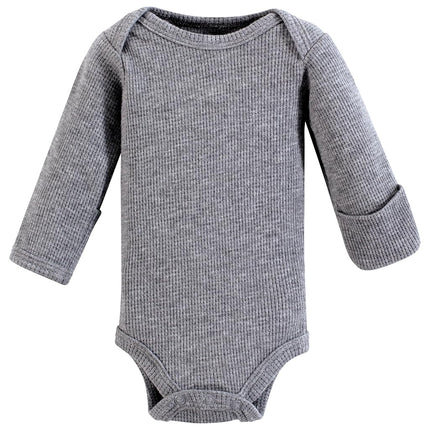 Hudson Baby Ensemble de layette unisexe pour bébé prématuré, 4 pièces, tenue à manches courtes, manches longues à carreaux de buffle, prématuré