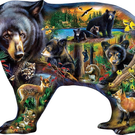 MasterPieces 1000 Piece Wildlife Jigsaw Puzzle for Adults, Family, or Youth - Wildlife of The Woods - Eco-Friendly, Matte Finish, Bonus Poster - 26.66"x 20.82"