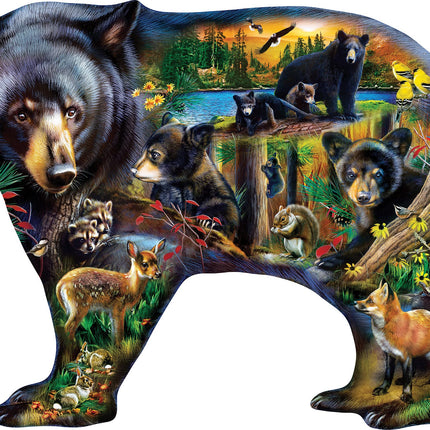 MasterPieces 1000 Piece Wildlife Jigsaw Puzzle for Adults, Family, or Youth - Wildlife of The Woods - Eco-Friendly, Matte Finish, Bonus Poster - 26.66"x 20.82"
