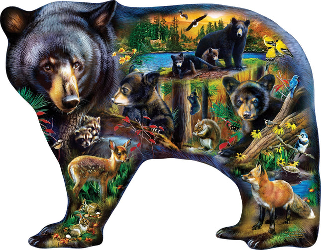 MasterPieces 1000 Piece Wildlife Jigsaw Puzzle for Adults, Family, or Youth - Wildlife of The Woods - Eco-Friendly, Matte Finish, Bonus Poster - 26.66"x 20.82"