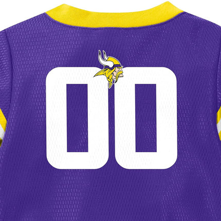 NFL Minnesota Vikings Team Jersey Bodysuit, Purple/Gold Minnesota Vikings, 3-6 Months