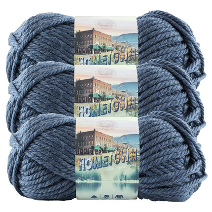 Lion Brand Yarn 135-108I Yarn, 3-Pack, Washington 