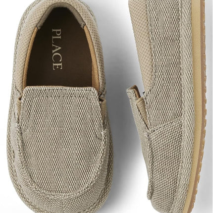The Children's Place Unisex-Child and Toddler Boys Casual Slip on Shoes Sneaker, Tan, 9 US Toddler