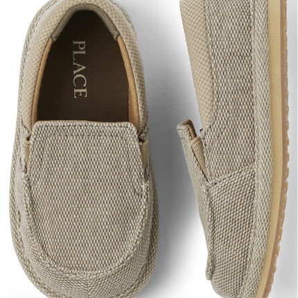 The Children's Place Unisex-Child and Toddler Boys Casual Slip on Shoes Sneaker, Tan, 9 US Toddler