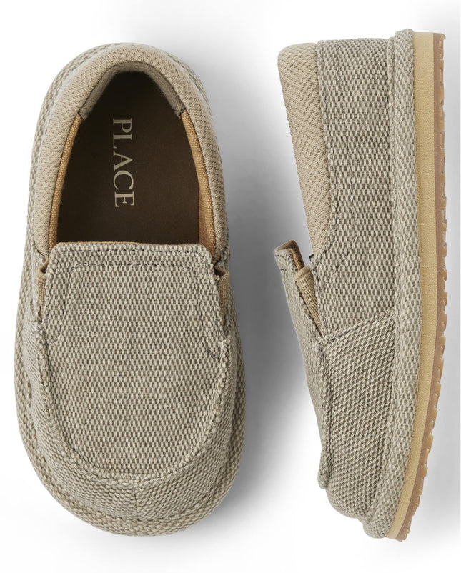The Children's Place Unisex-Child and Toddler Boys Casual Slip on Shoes Sneaker, Tan, 9 US Toddler