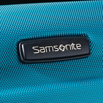 Samsonite Omni Pc Hardside Expandable Luggage, Caribbean Blue, Checked-Large 28-Inch, Omni Pc Hardside Expandable Luggage with Spinner Wheels