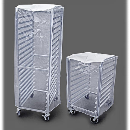 New Star Foodservice 36565 Commercial Sheet Pan Rack Cover, PVC, 20-Tier, 28 x 23 x 61 inch, Clear