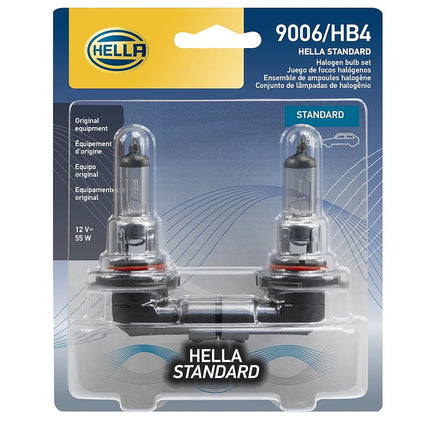 HELLA 9006 Halogen Headlight Bulb, 12V, 55W, 9006T