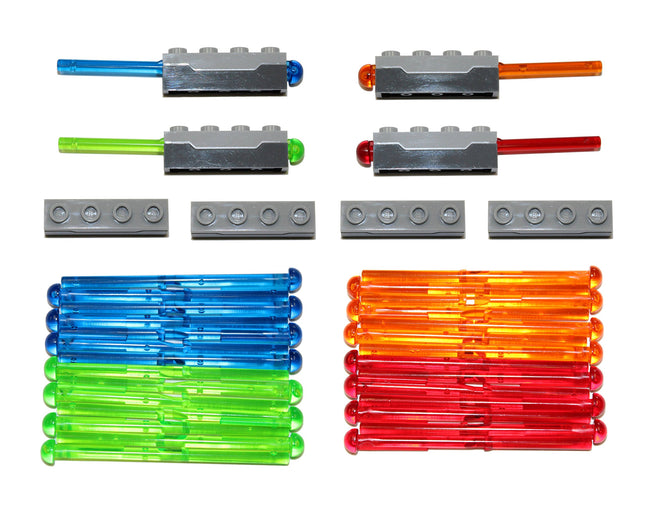 LEGO Parts and Pieces: Gray 1x4 Spring-Loaded Dart