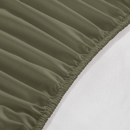 Elegant Comfort 1500 Premium Hotel Quality 18-24 Inches Deep - Extra Deep Pocket Single Fitted Sheet for High Mattress, Luxury and Softest, Smart Pocket - Wrinkle Free, Full, Green