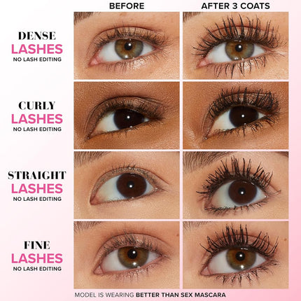 (Black) - Too Faced Sex Mascara 10ml Full Size