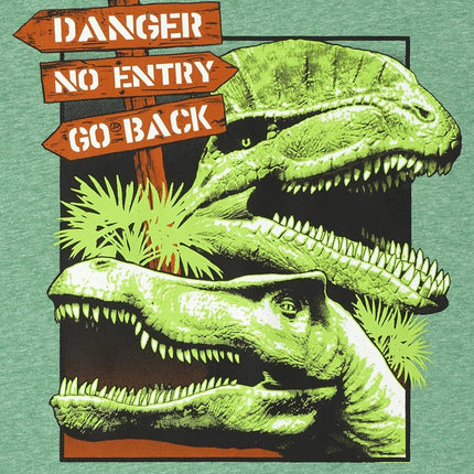 The Children's Place Lote de 2 camisetas gráficas de manga corta para niños, diseño "Wrong Way/Danger", talla XXG