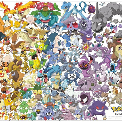 Buffalo Games – Pokemon: Kanto 151 500 Piece Jigsaw Puzzle Colorful Puzzle for Adults – Precision-Cut Pieces, Beautiful Artwork, and Hours of Relaxing Fun