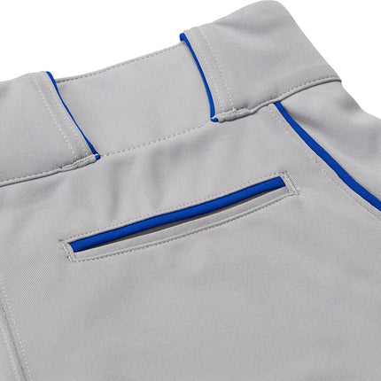 CHAMPRO Youth Triple Crown Baseball Pant, Grey/Royal, X-Large