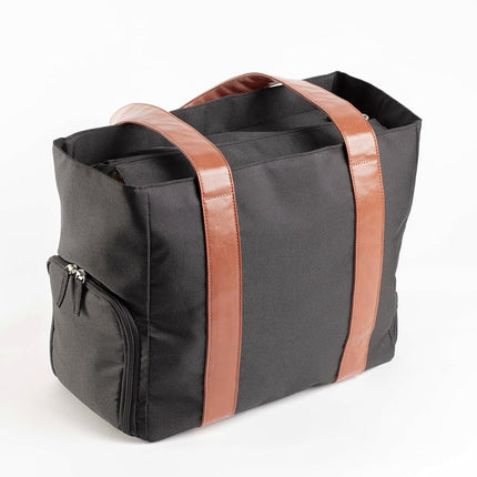 Dr. Brown's Breast-Pump Carryall Storage Diaper and Tote Bag - Black and Brown