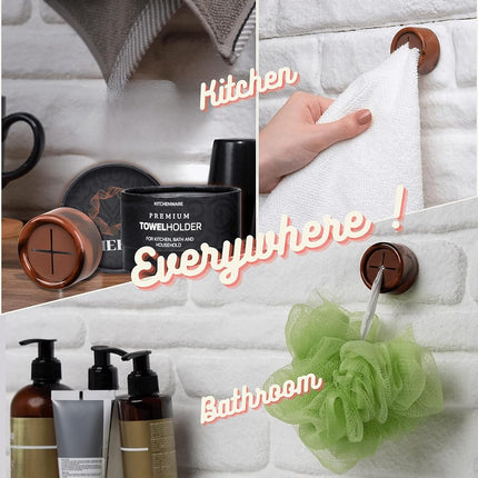 HEFA Towel Hooks, Towel Holder, Dish Towel Holder, Kitchen Organization, Kitchen Towel Hook, Kitchen Towel Holder, Hand Towel Holder, Kitchen Gadgets 8 Pack Eco