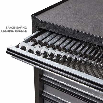 TEKTON 79352 Organizador de llaves Store and Go de 15 herramientas, negro
