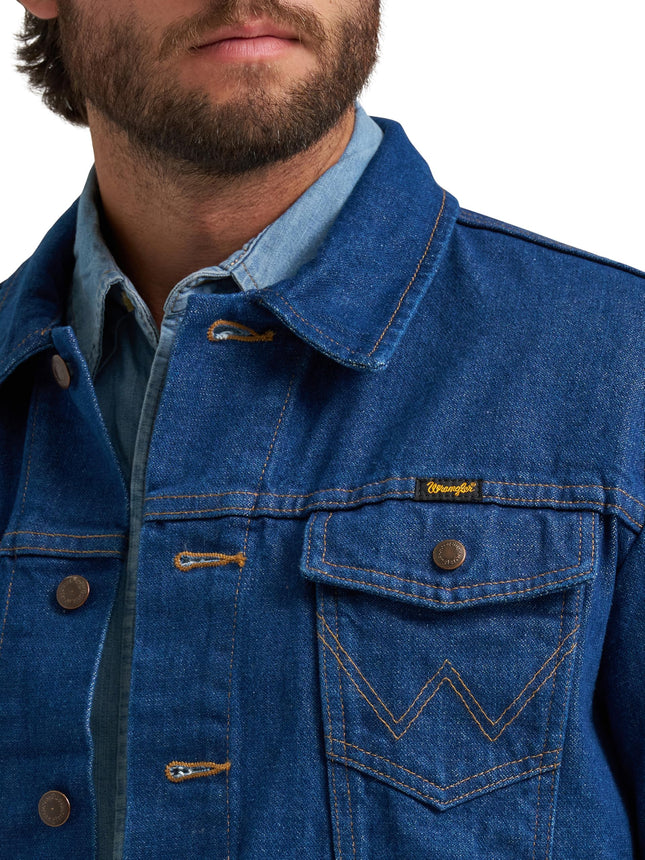 Wrangler Men's Cowboy Cut Western Unlined Denim Jacket Outerwear, XL