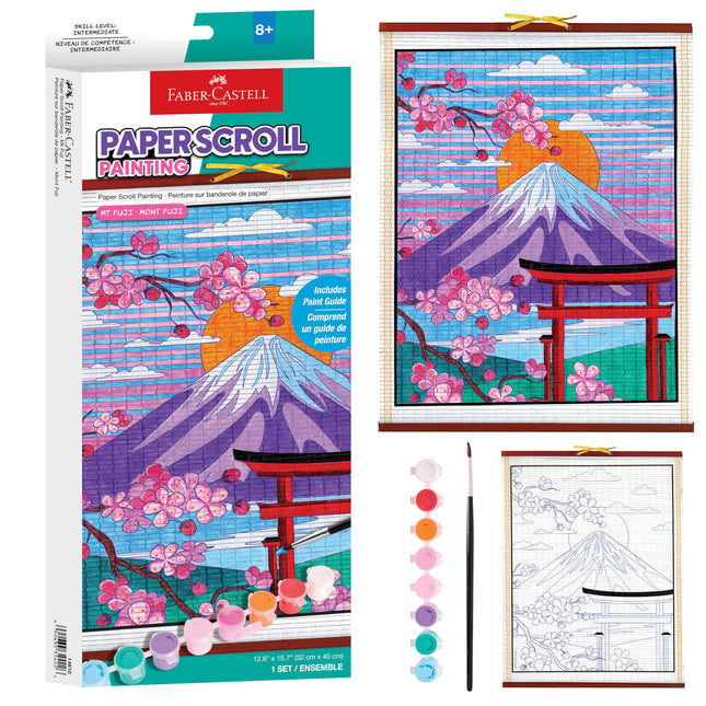 Faber-Castell Paper Scroll Painting Kit: Mount Fuj