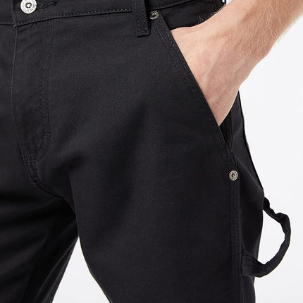 Dickies Men's Tough Max Duck Carpenter Pant, Stonewashed Black, 34W x 30L