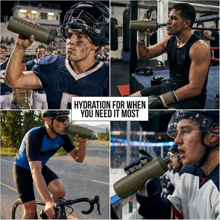 Under Armour Squeeze Water Bottles, 32 oz Water Bottles, Sideline Sports Water Bottle with Quick-Shot Lid, Quick & Easy Hydration, Gym Water Bottles, Squeeze Bottle, 1 32oz