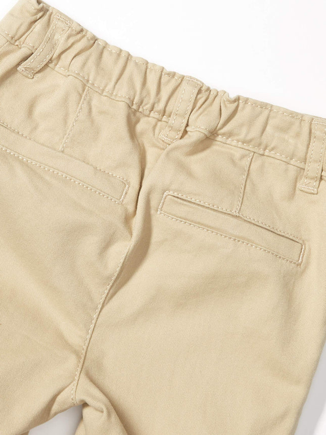 The Children's Place Girls' Toddler Uniform Chino Shorts, Sandy, 5T
