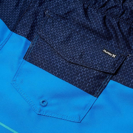 Short de bain à enfiler Hurley pour garçons, Neptune Bleu/Rayé, 4T