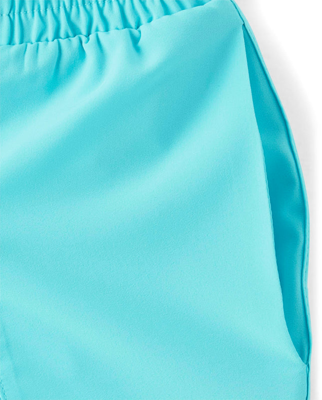 The Children's Place Girls' Active Pull on Stretchy Waistband Flowy Short, Time for Teal, XX-Large