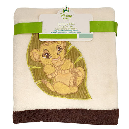 Disney Lion King Simba's Wild Adventure Super Soft Appliqued Baby Blanket, 30x40 Inch (Pack of 1) (6804210)