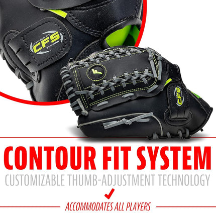 Franklin Sports Baseball and Softball Glove - Field Master - Baseball and Softball Mitt