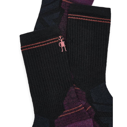 Smartwool Women's Hike Light Cushion Crew Socks, Black-3pk, L