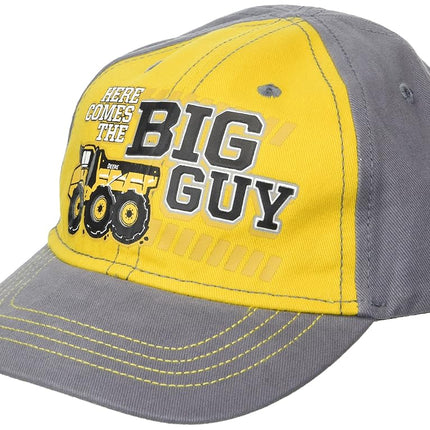 John Deere Boys' Trademark Baseball Cap, Grey/Yellow, 2-4T