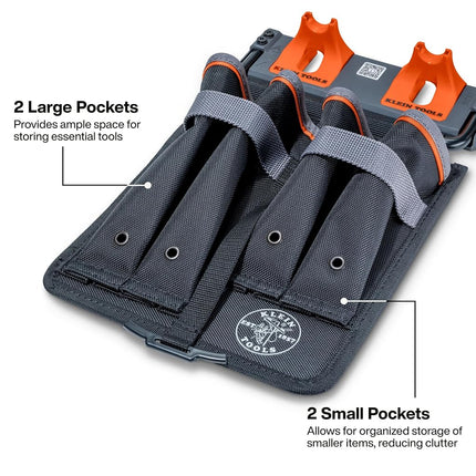 Klein Tools BC531S Mini Apron, BWC S-Hook Compatible, Tool Storage with Tape Thong and Stackable Design