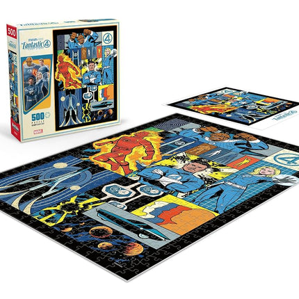 Ceaco - Marvel - Fantastic Four - 500 Piece Puzzle - Challenging Puzzle Perfect for Game Nights - Finished Size is 21.25 x 15