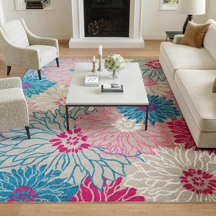 Nourison PSN17 Passion Area Rug, 6'7" x9'6, Grey