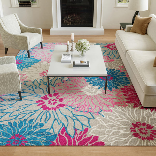 Nourison PSN17 Passion Area Rug, 6'7" x9'6, Grey