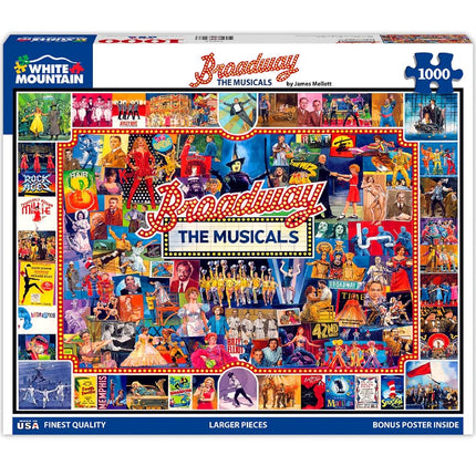 White Mountain Puzzles Broadway - 1000 Piece Jigsa