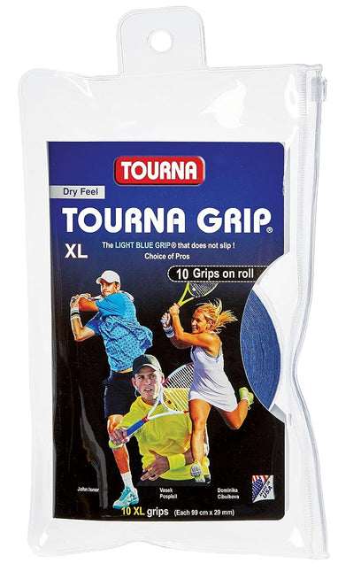 Tourna Blister Overgrip, unisex, blue