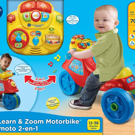 VTech 2 in 1 Learn and Zoom Motor Bike