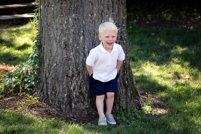 French Toast Big Boys' Pull-On Short, Navy, 20