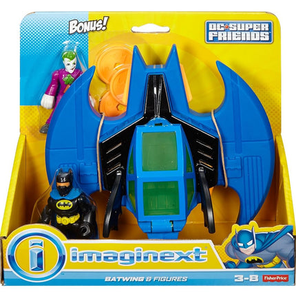 Fisher-Price Imaginext DC Super Friends, Batman and Batwing with Joker Figure