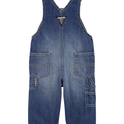 OshKosh B'Gosh Baby Boys World's Best Overalls, Blue, 3 Months