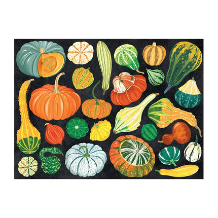 Galison World Of Pumpkins – 1000 Piece Jigsaw Puzzle Featuring Beautiful Painted Artwork Of A Pumpkin And Gourd Collection