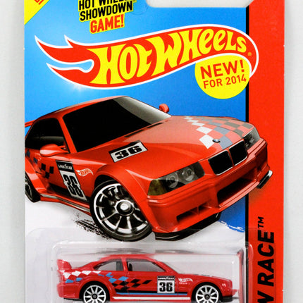 Mattel Hot Wheels BMW E36 M3 Race Car - Red, 1:64 