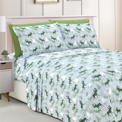 Elegant Comfort Luxury Soft Bed Sheets Holiday Pat