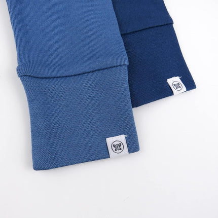 HonestBaby Baby Organic Cotton Honest Pants Multi Pack, 2-Pack Ombre Blues, 24 Months (Pack of 2)