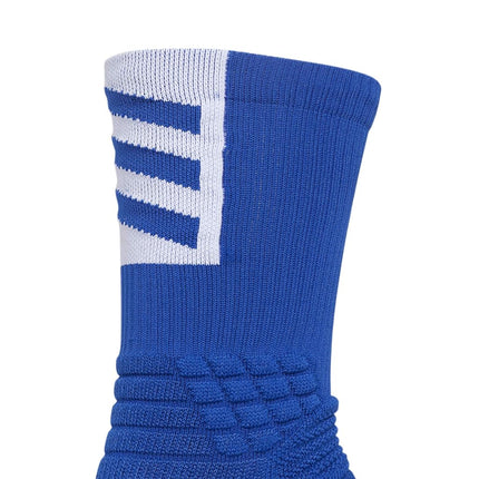 adidas Unisex Adult Select Basketball Crew Socks (1 Pair), Collegiate Royal Blue/White, Large
